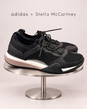 adidas x Stella McCartney PureBoost X TR 3.0 Black Pink Sneakers 9.5